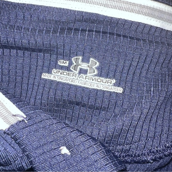 Auburn University Tigers Shirt Mens Small Blue Under Armour Polo - Picture 6 of 9